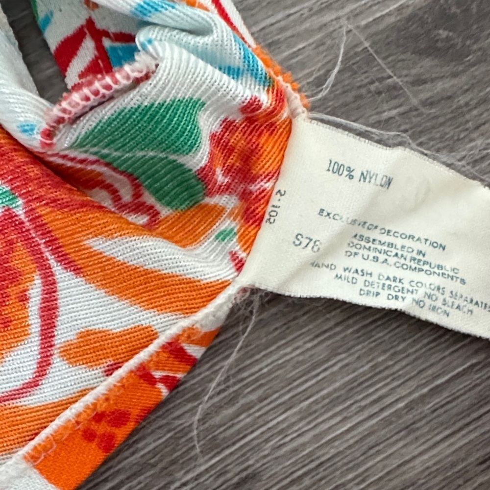 Deadstock 70s Bali Floral Bikini Top - Picture 7 of 13
